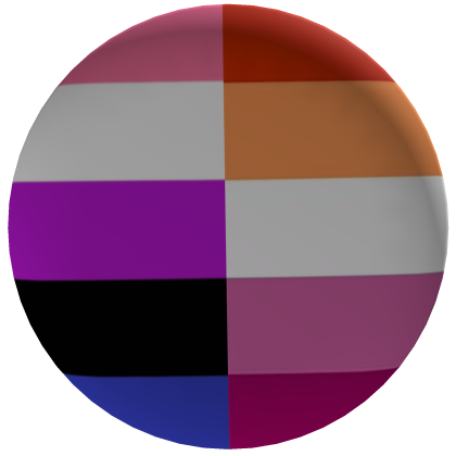Genderfluid & Lesbian Pride Pin📍 Roblox item