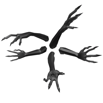 Grey Demonic Cursed Back Arms [PBR] Roblox item