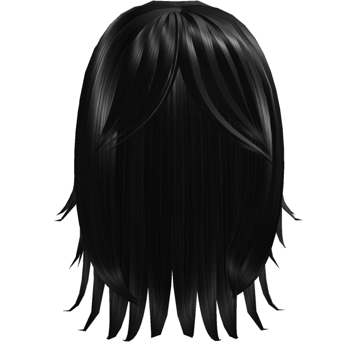 Soft Layered Curtain Hair — Black