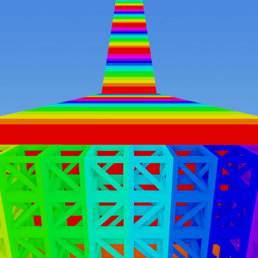 Easy Rainbow Obby official Roblox game thumbnail