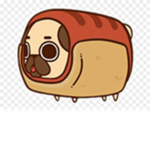 pug so fat cant sleep with hot dog costume
