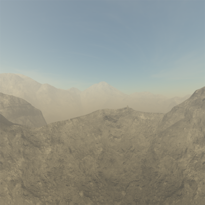 Smog Mountains Sky