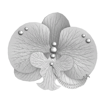 Y2K Pierced Orchid Chain White Roblox item