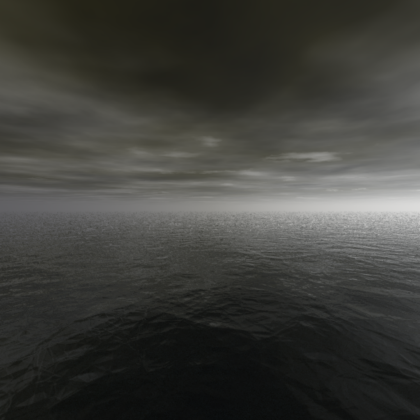foggy ocean skybox