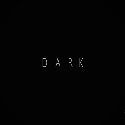 Dark typography