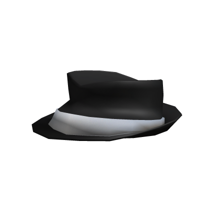 Classic Black and White Fedora