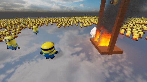 minion burning