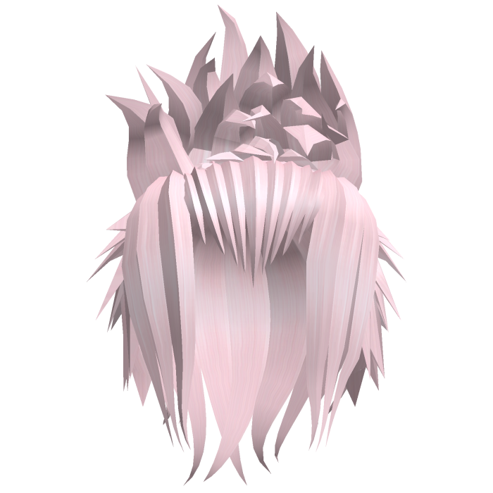 Messy Spiky Anime Updo Hair (Pink)