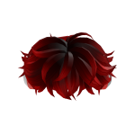 Red & Black Anime Hair With Headphones