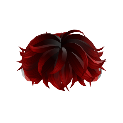 Red & Black Anime Hair With Headphones thumbnail