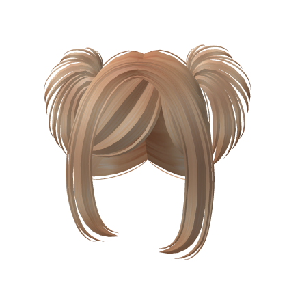 ҂ ᆺ ᗜdouble pigtail emo scene shy girl hair blonde Roblox item