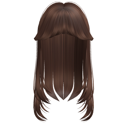Brown Straight Hair W Bangs thumbnail