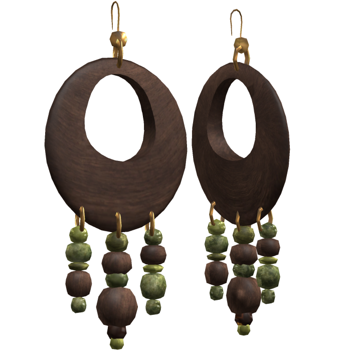 ☆ Boho Vintage Dangly Wooden Earrings