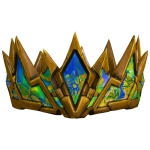 (CODE= 2693 ) Wealthy 24k Gold Chameleon Gem Crown