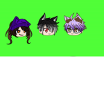 Gacha_squad Dele,Red panda and flossy Gacha