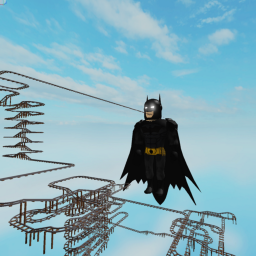 Cart Ride Into Bat Man!