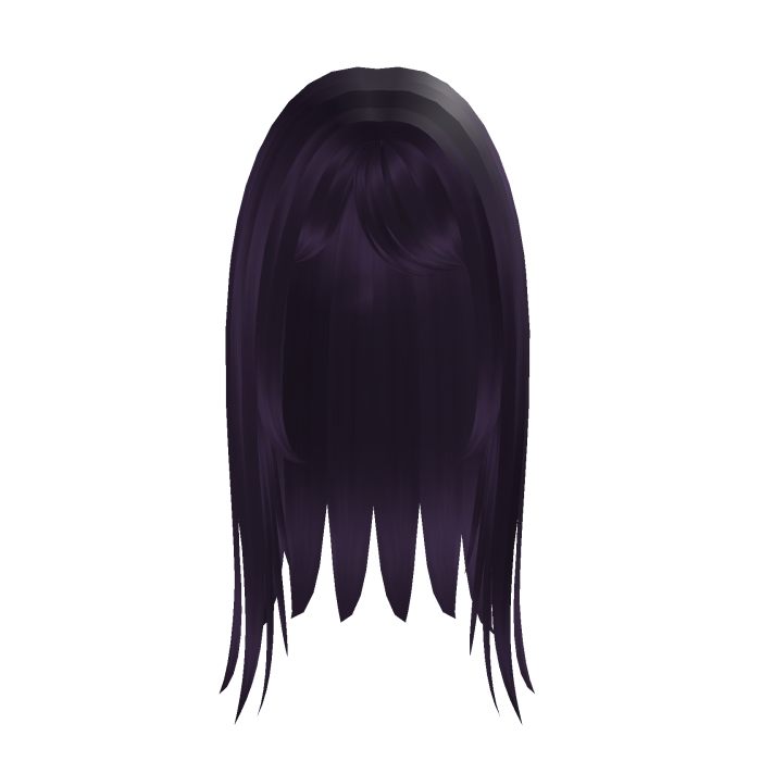 ♡ cute purple emo hair