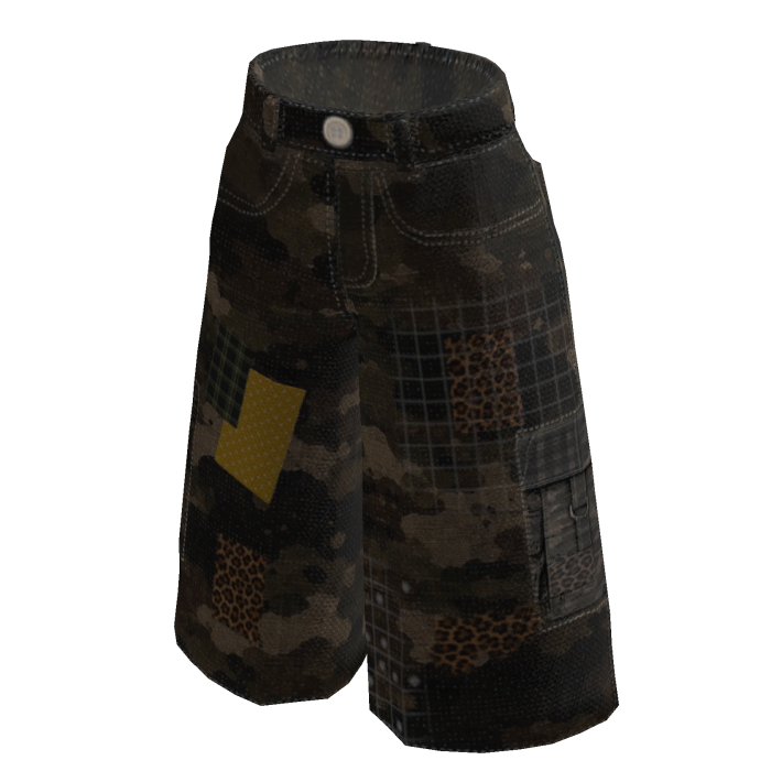 2Sis - Grunge Camo Jorts Pants