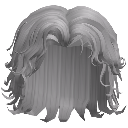 Wavey Gray Surfer Male Curly Hair