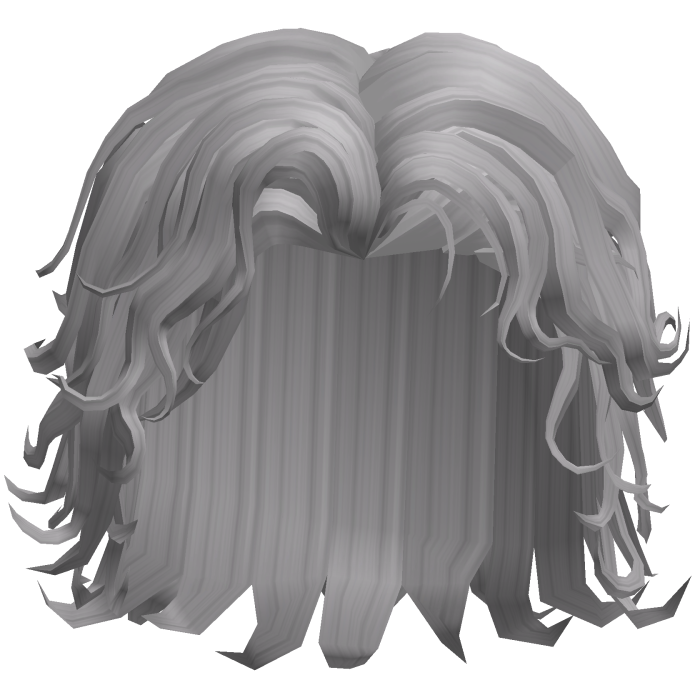 Wavey Gray Surfer Male Curly Hair