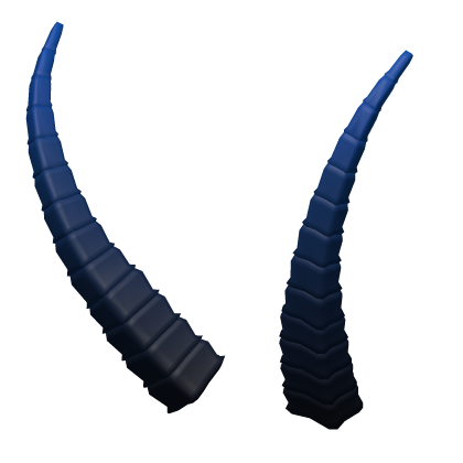blue demon horns