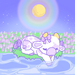 Lavender cows for lifeeee