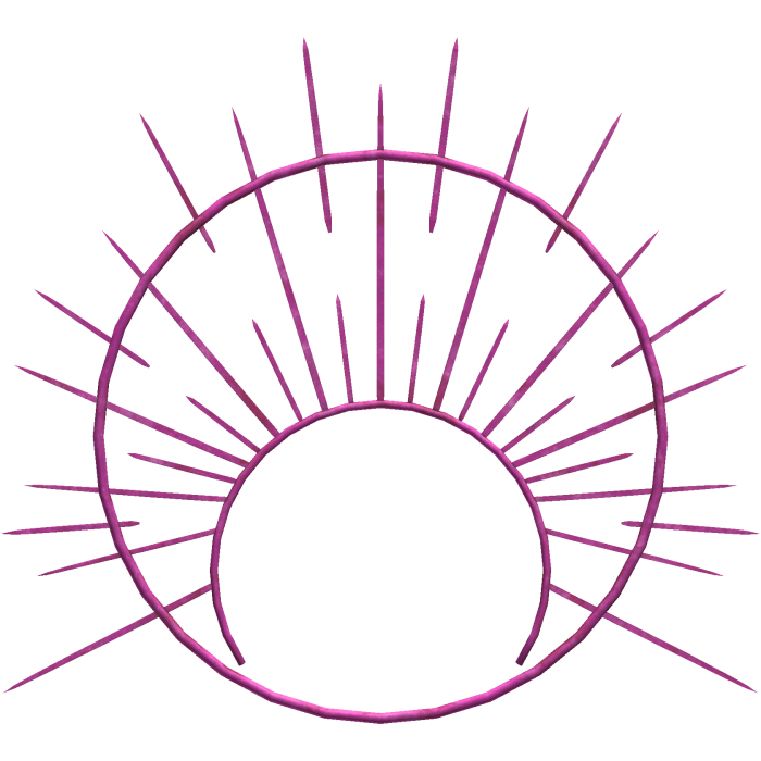 pink angelic halo crown