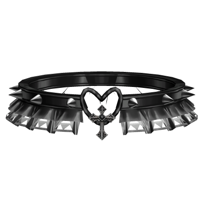 Black Cute Gothic Laced Angel Choker