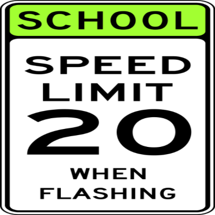 School Speed Zone Flashing Sign Roblox decal
