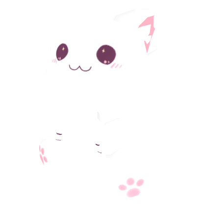White Chibi Cat