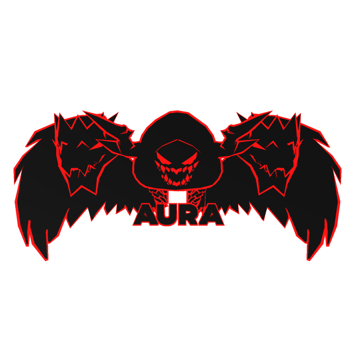 Cartoony Red Hood Aura Dragon Wings Combo