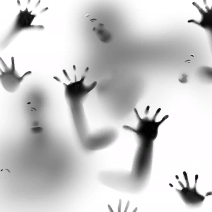 White Scary Zombie Ghost Shadow Background