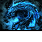 Cold Blue Ice Flames Dragon Clan