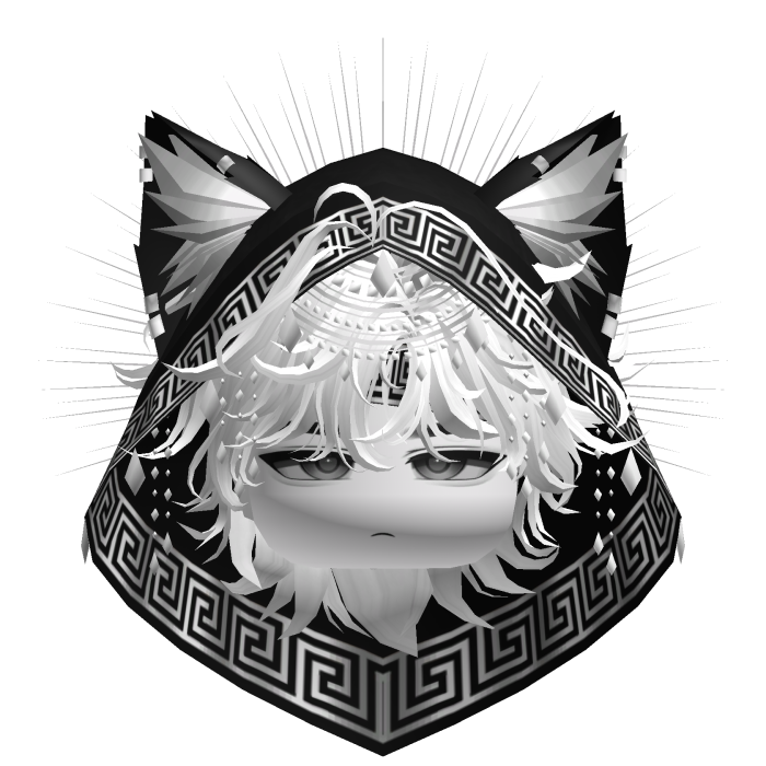 Egyptian Mullet w/ Divine Silver Black Hood