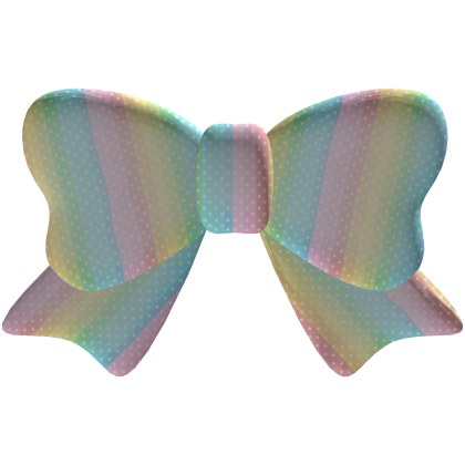 ♡ Rainbow Kawaii Decora Kei Bow Hair Clip Roblox item