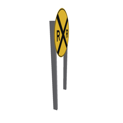MN R X R crossing sign