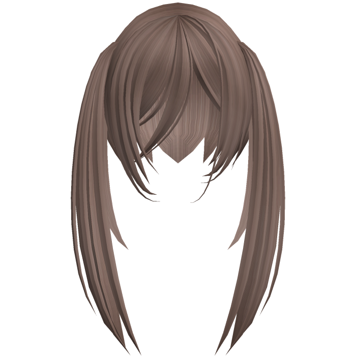 ୨ৎ Long Brown Soft Emo Overgrown Pigtails