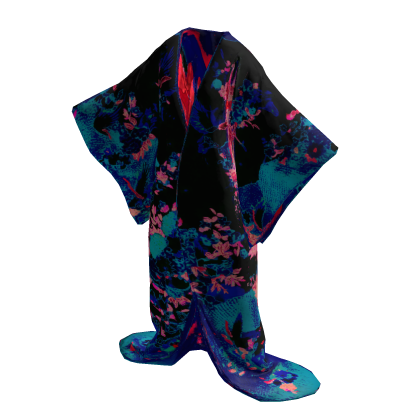 Midnight Neon Blossom Kimono [PBR]