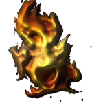 plastic flames