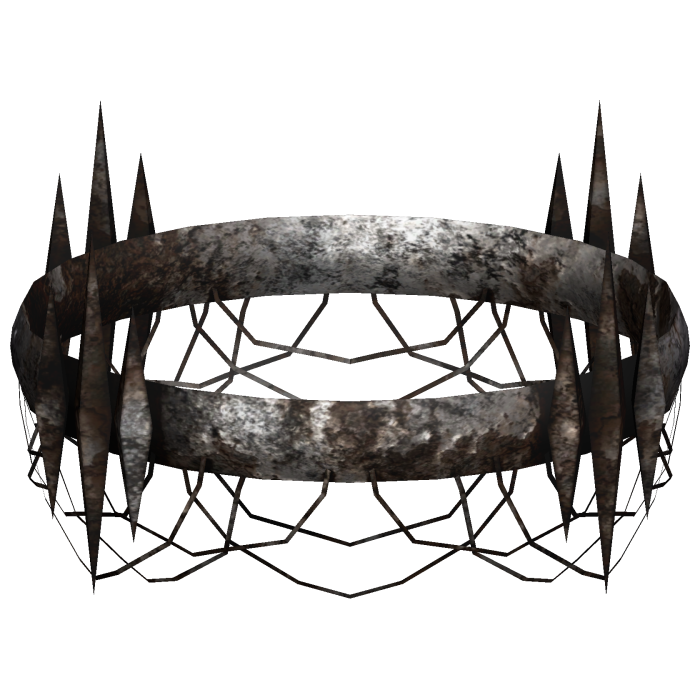 Rusty Gothic Horror Halo Crown