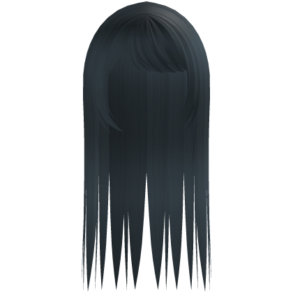 ☆ wispy long emo hair in dust blue Roblox item