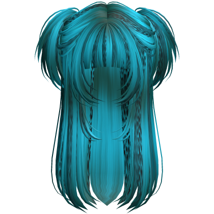 Vamp Long Straight Pigtails Pink Cheetah Roblox item