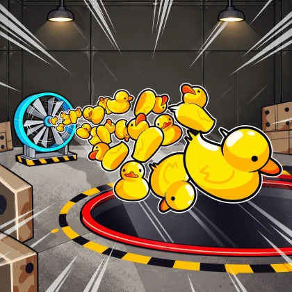 Fill a hole with a million ducks🦆