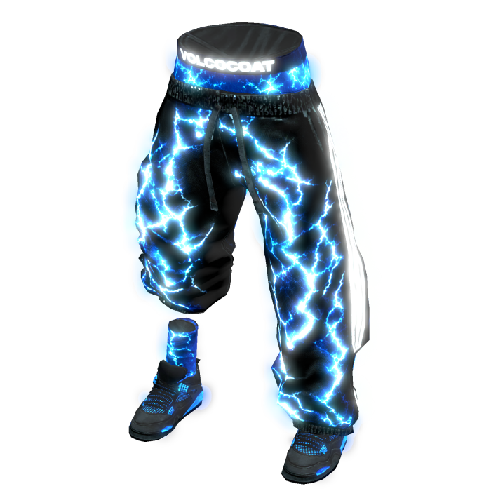 [EMISSIVE] Blue Volt Rave Joggers