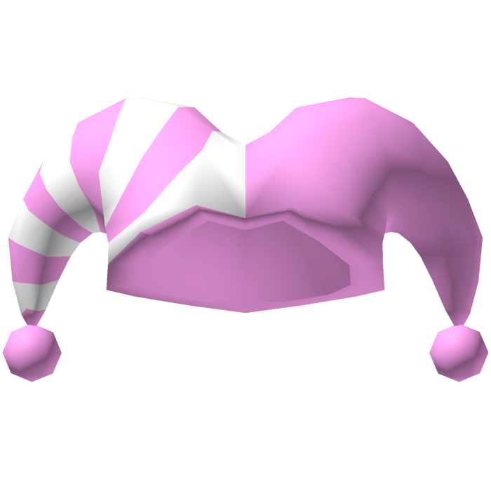 Halloween White and Pink Jester Cap