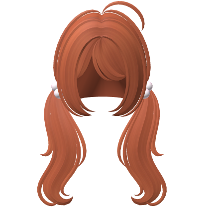 ♡ ꒰ Sweet Adorable Cutecore Pigtails in Ginger