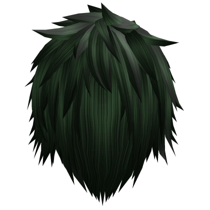 green messy  jaggered spikey emo vkei hair Roblox item