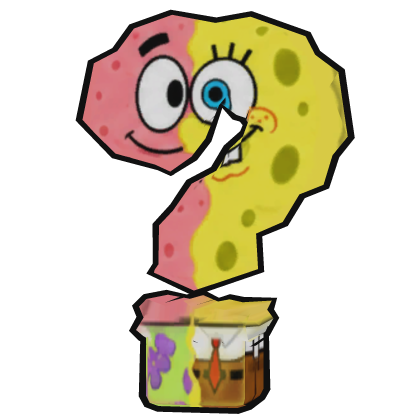 Patrick x Sponge Question Mark Sign