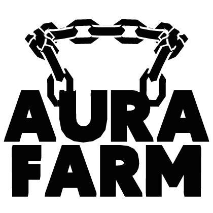 Cartoony White Aura Farm Chain Roblox item