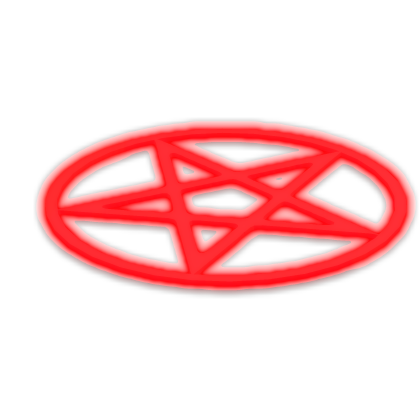 (EMISSIVE)⛧glowing floor pentacle ritual Roblox item